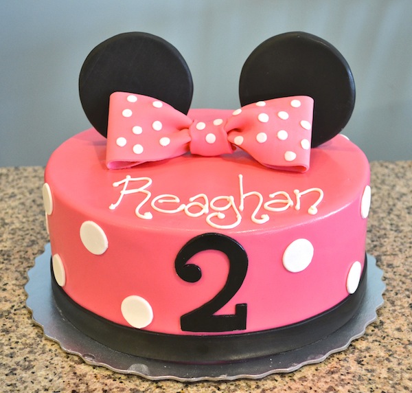 11 Red Minnie Mouse Girl Birthday Cakes Photo Pink Minnie Mouse
