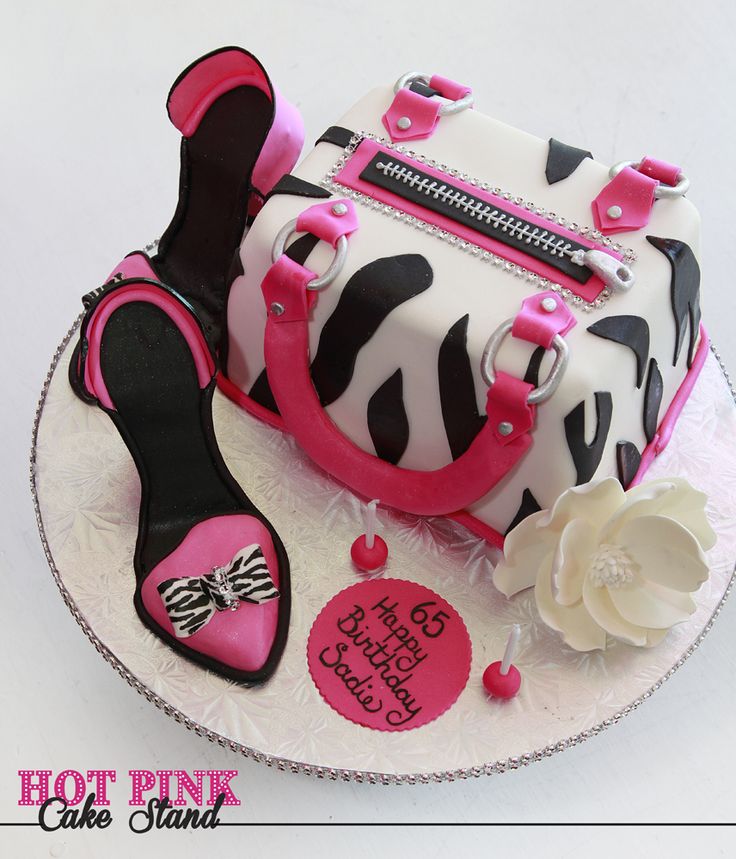Pink Zebra High Heels Birthday Cake Pink Zebra High Heels Birthday Cake