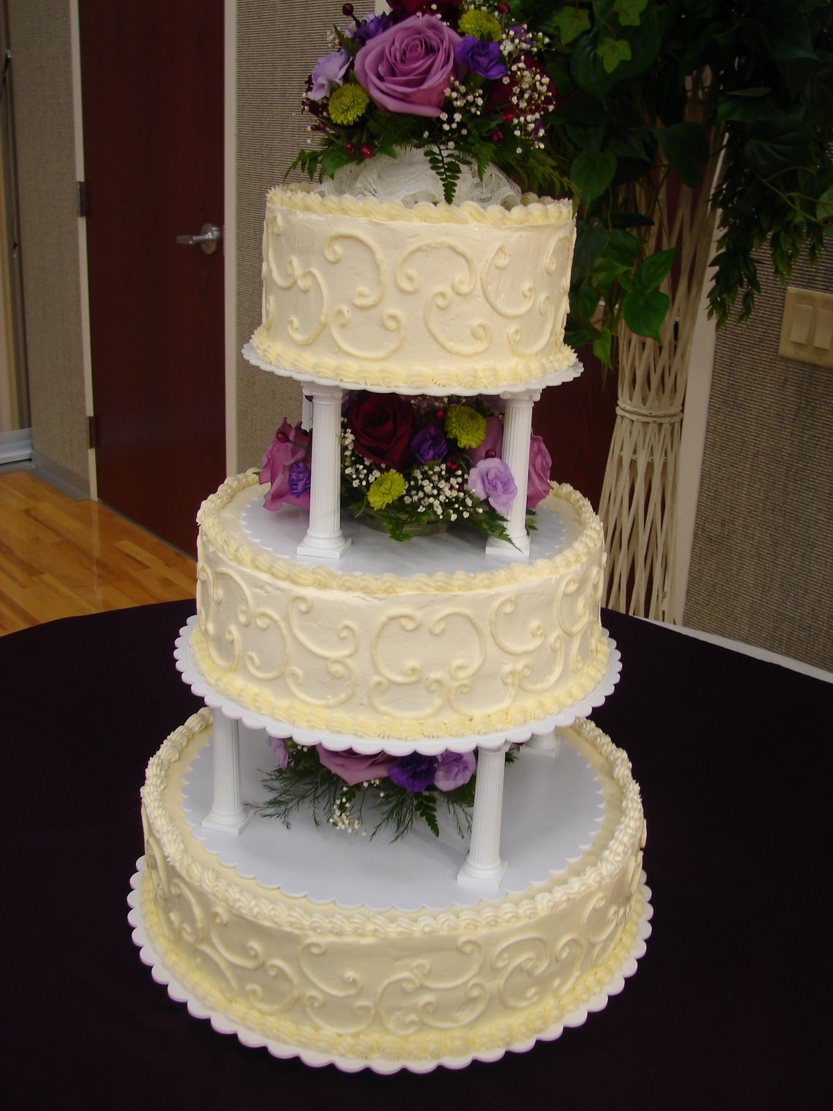 7 3 Tier Wedding Cakes With Scrolling Photo Walmart 2 Tier