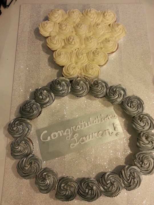 10 Photos of Engagement Ring Bridal Shower Cupcakes