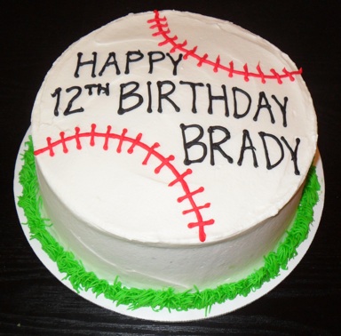 Baseball Birthday Cake Baseball Birthday Cake