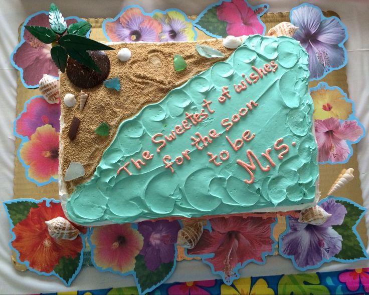 11 Photos of Island Theme Bridal Shower Cakes 11 Photos of Island Theme Bridal Shower Cakes