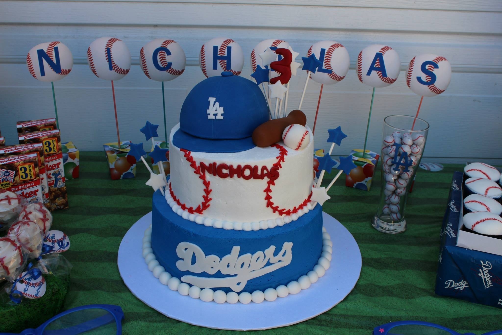 11 50th Birthday Cakes Baseball Dodgers Photo Los Angeles