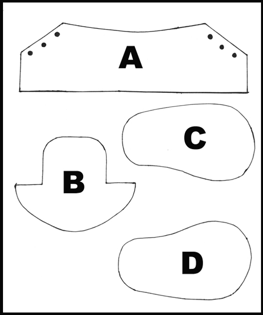 Fondant Baby Shoe Template Printable