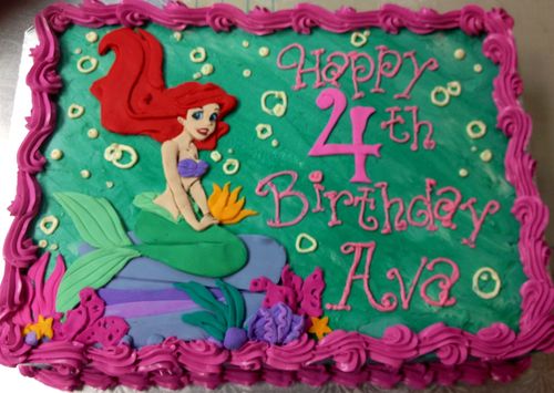 Little Mermaid Sheet Cake Little Mermaid Sheet Cake