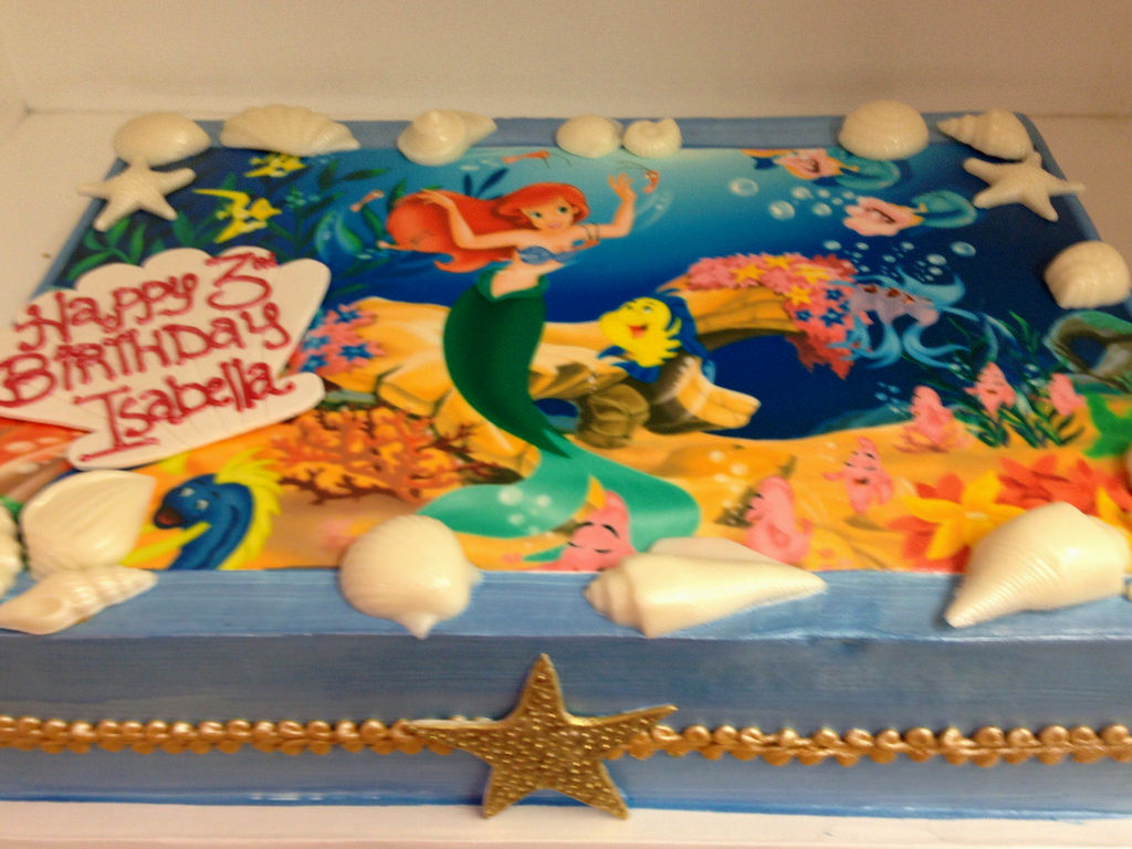 Little Mermaid Sheet Cake Little Mermaid Sheet Cake