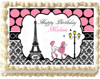 Paris Eiffel Tower Themed Sheet Cakes Paris Eiffel Tower Themed Sheet Cakes