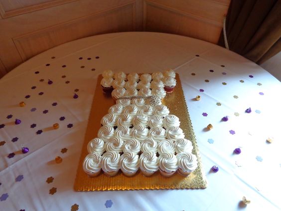 Wedding Dress Cupcake Cake Wedding Dress Cupcake Cake