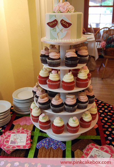 Wine Themed Bridal Shower Cupcake Stand