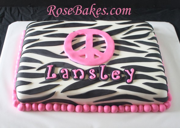 Zebra Stripes Sheet Cakes Birthdays Zebra Stripes Sheet Cakes Birthdays