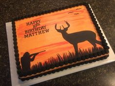 Deer Hunting Sheet Cake Deer Hunting Sheet Cake