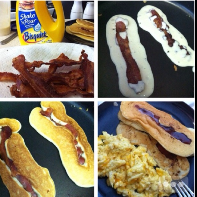 Easy Pancake Bacon Strips Easy Pancake Bacon Strips