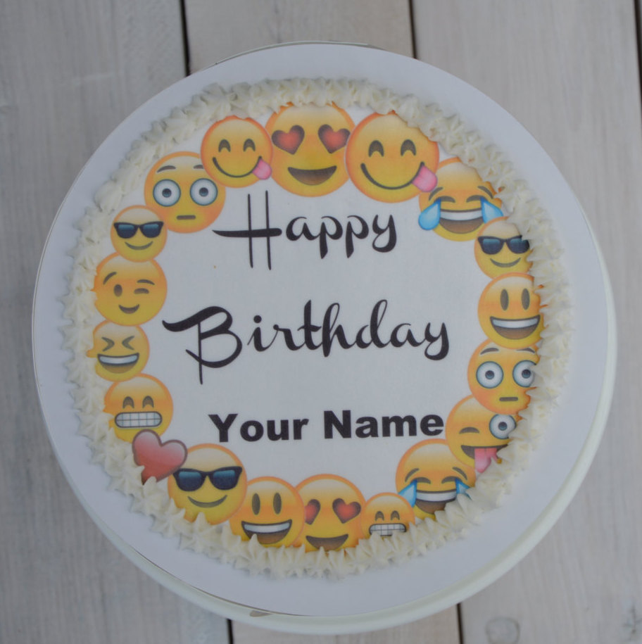 Emoji Birthday Cake Toppers