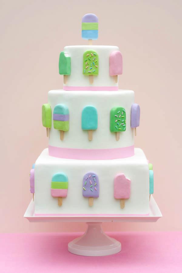 13 Ice Cream Themed Birthday Cakes Fondant Photo Ice Cream Cake