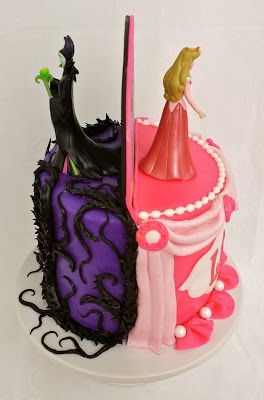 Maleficent and Sleeping Beauty Cake