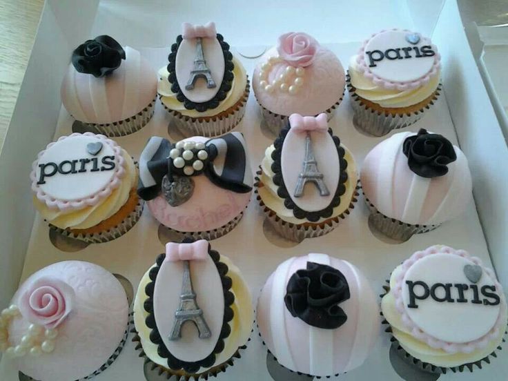 Paris Themed Cakes Cupcakes