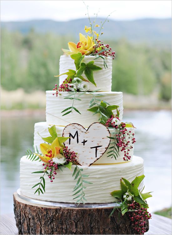 9 Colorful Country Wedding Cakes Photo Simple Elegant Country