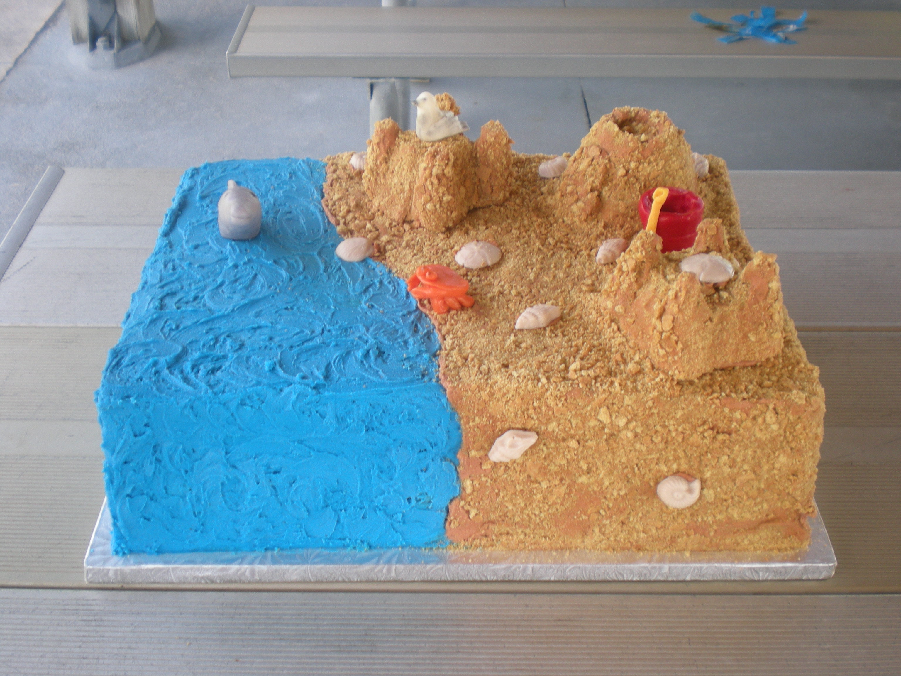 Sand Castle Sheet Cake Sand Castle Sheet Cake