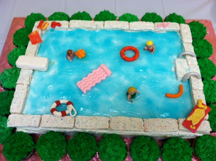 Swimming Pool Cake Swimming Pool Cake