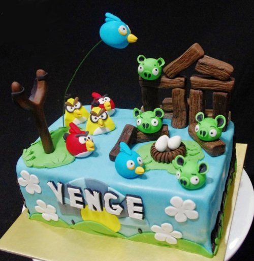 Angry Birds Birthday Cake Angry Birds Birthday Cake