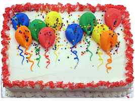 Birthday Sheet Cakes with Balloons Birthday Sheet Cakes with Balloons
