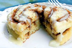 Cinnamon Roll Pancakes Cinnamon Roll Pancakes