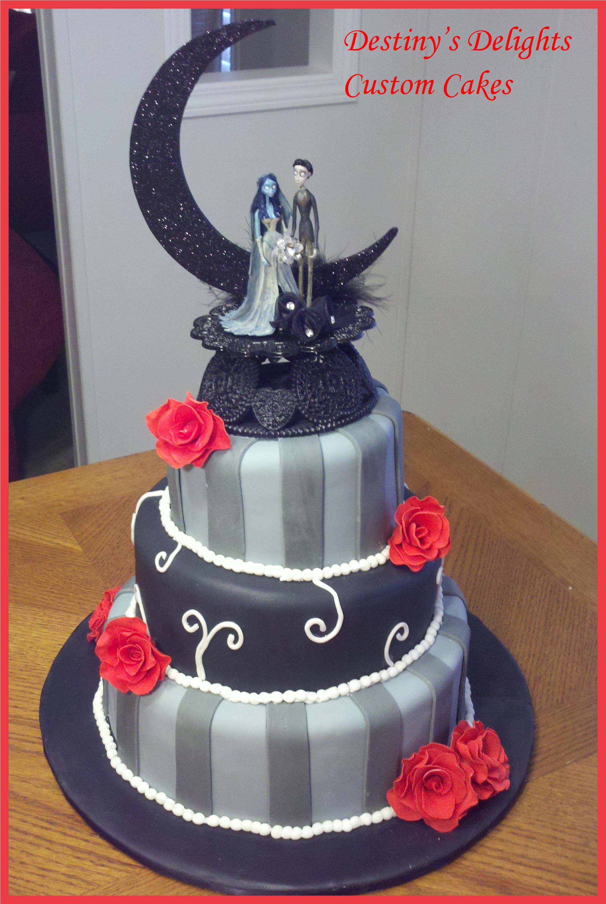 Corpse Bride Wedding Cake