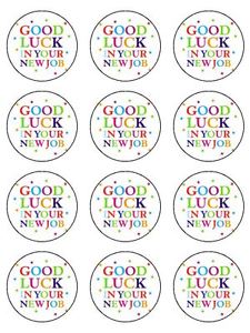 Good Luck in Your New Job Cupcake Toppers