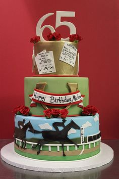 Horse Racing Cake Horse Racing Cake