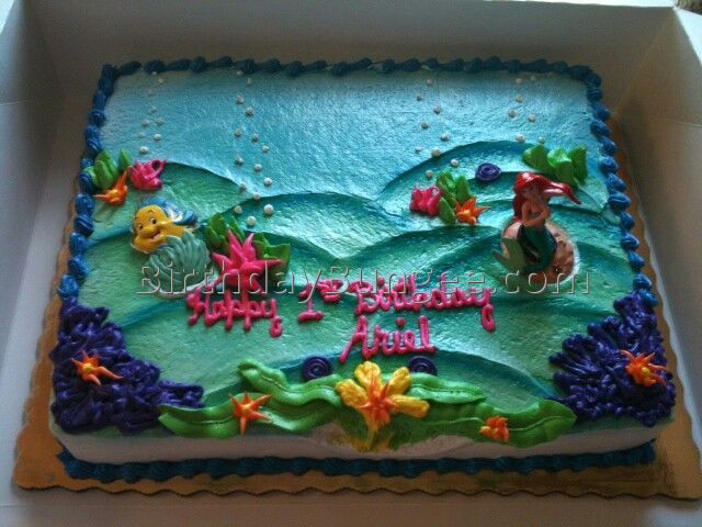 Little Mermaid Birthday Cake Little Mermaid Birthday Cake