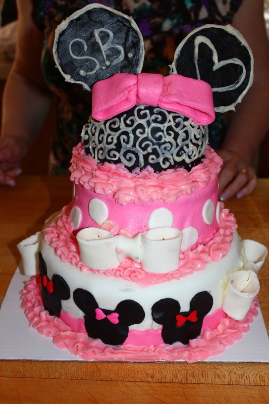 Minnie Mouse Fondant Cake Minnie Mouse Fondant Cake