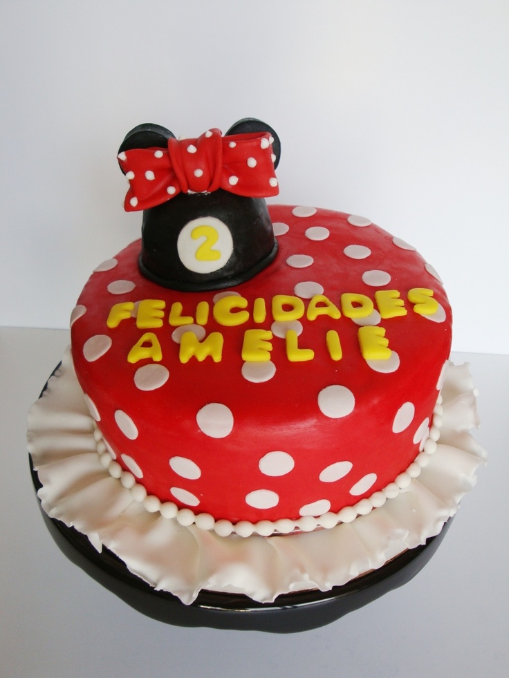 Minnie Mouse Fondant Cake Minnie Mouse Fondant Cake