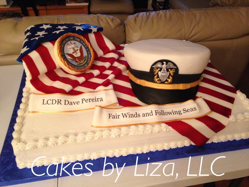 Navy Retirement Cake Navy Retirement Cake