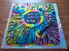 Neon Birthday Cake Neon Birthday Cake