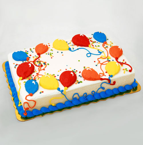 Sheet Cakes with Balloons Sheet Cakes with Balloons
