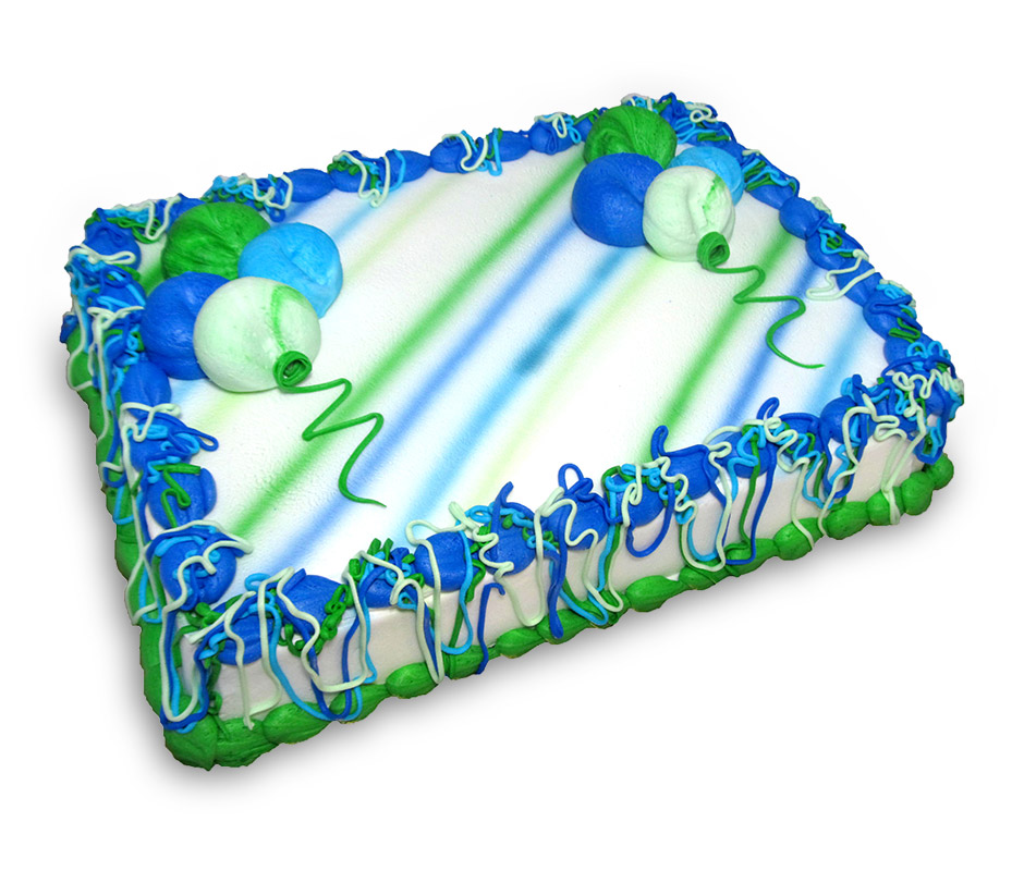 Sheet Cakes with Balloons Sheet Cakes with Balloons