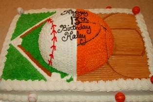 Softball Birthday Cake Softball Birthday Cake
