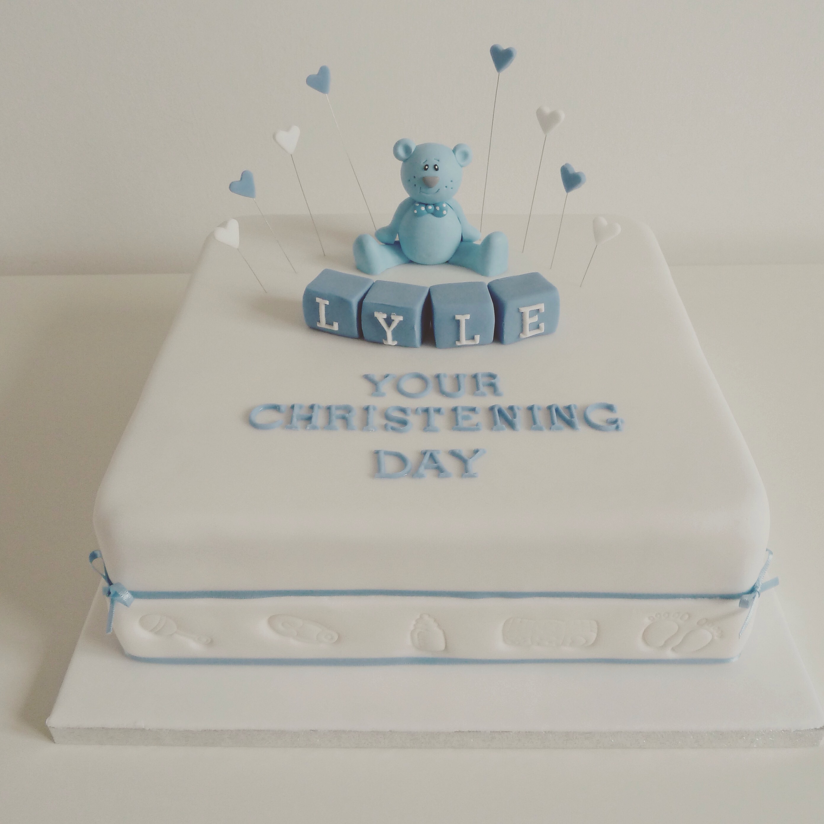 11 Simple Christening Cakes For Boys Photo Simple Baptism Cake Boy