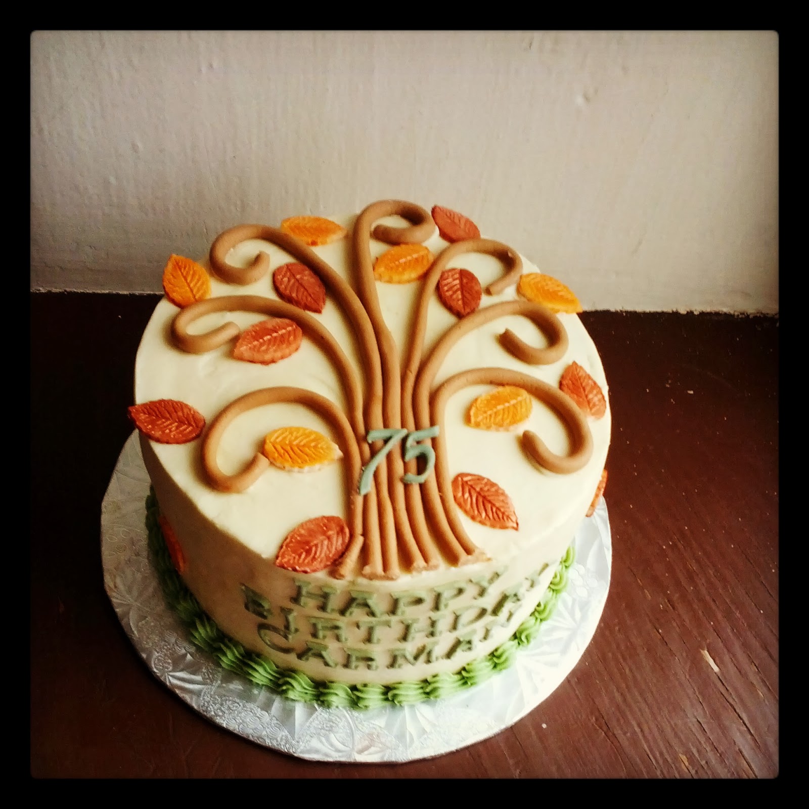 11 For Birthday Cakes Design With Autum Photo Fall Flowers