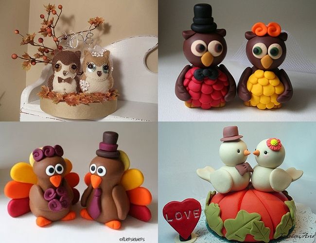 Fall Wedding Cake Topper Fall Wedding Cake Topper