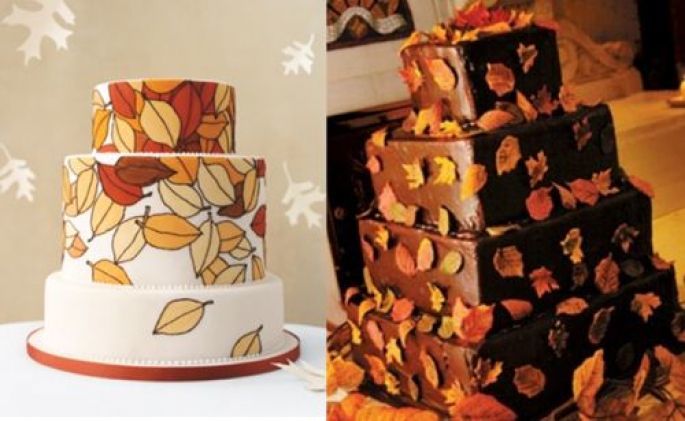 Fall Wedding Cake Fall Wedding Cake