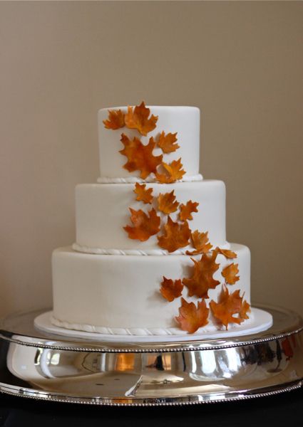 Fall Wedding Cake Fall Wedding Cake