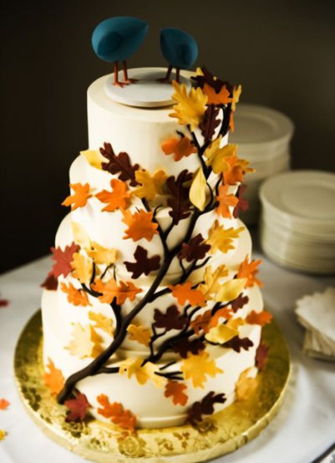 Fall Wedding Cake Fall Wedding Cake
