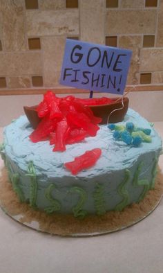 Fishing Birthday Cake