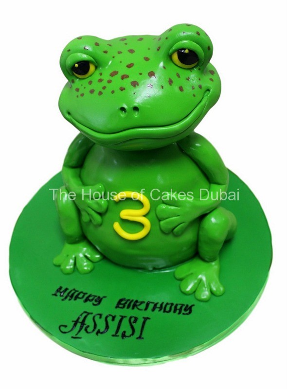 Frog 3D Cake Round Frog 3D Cake Round