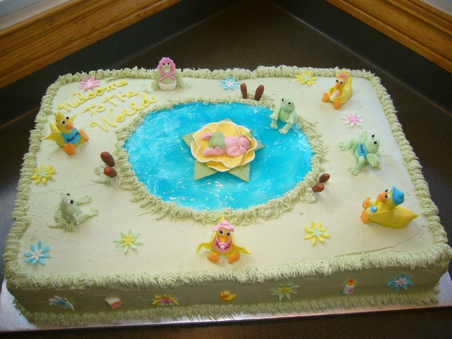 Frog Baby Shower Cake Frog Baby Shower Cake