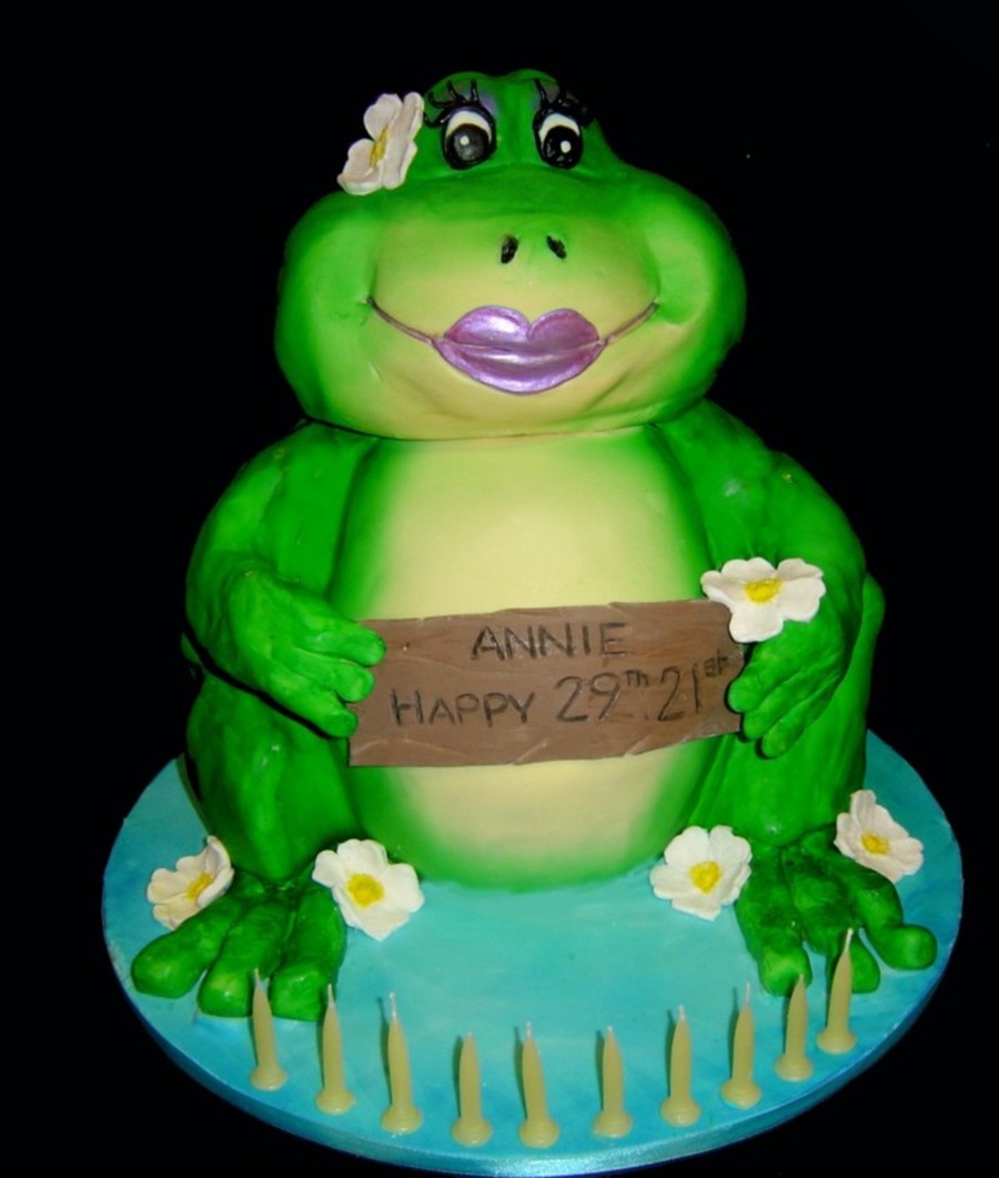 Frog Birthday Cake Frog Birthday Cake