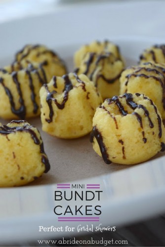 Mini Bundt Cakes for Bridal Shower Mini Bundt Cakes for Bridal Shower