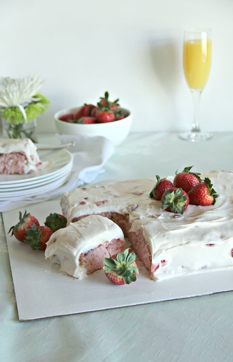 Strawberry Sheet Cake Strawberry Sheet Cake