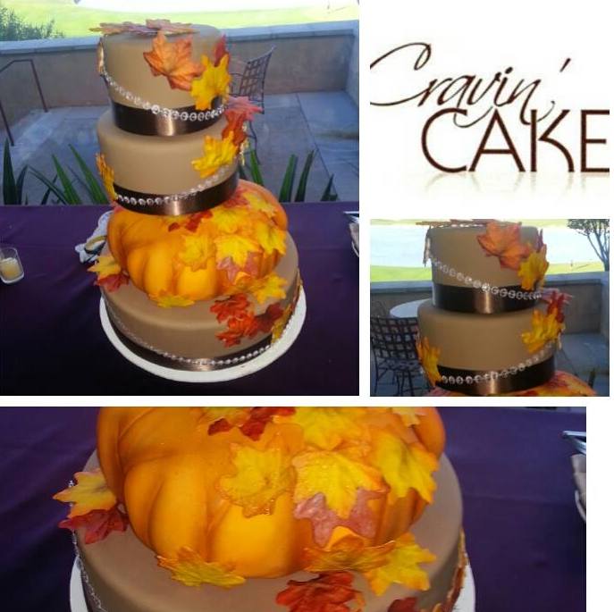 Thanksgiving-themed Wedding Cake Thanksgiving-themed Wedding Cake
